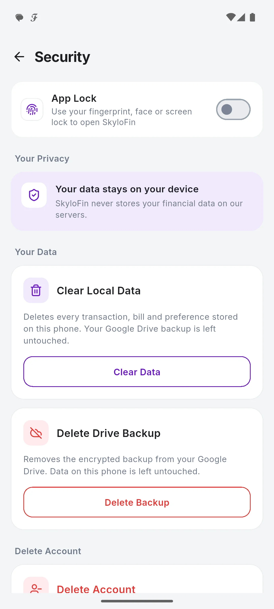 App Lock with fingerprint, face or screen lock