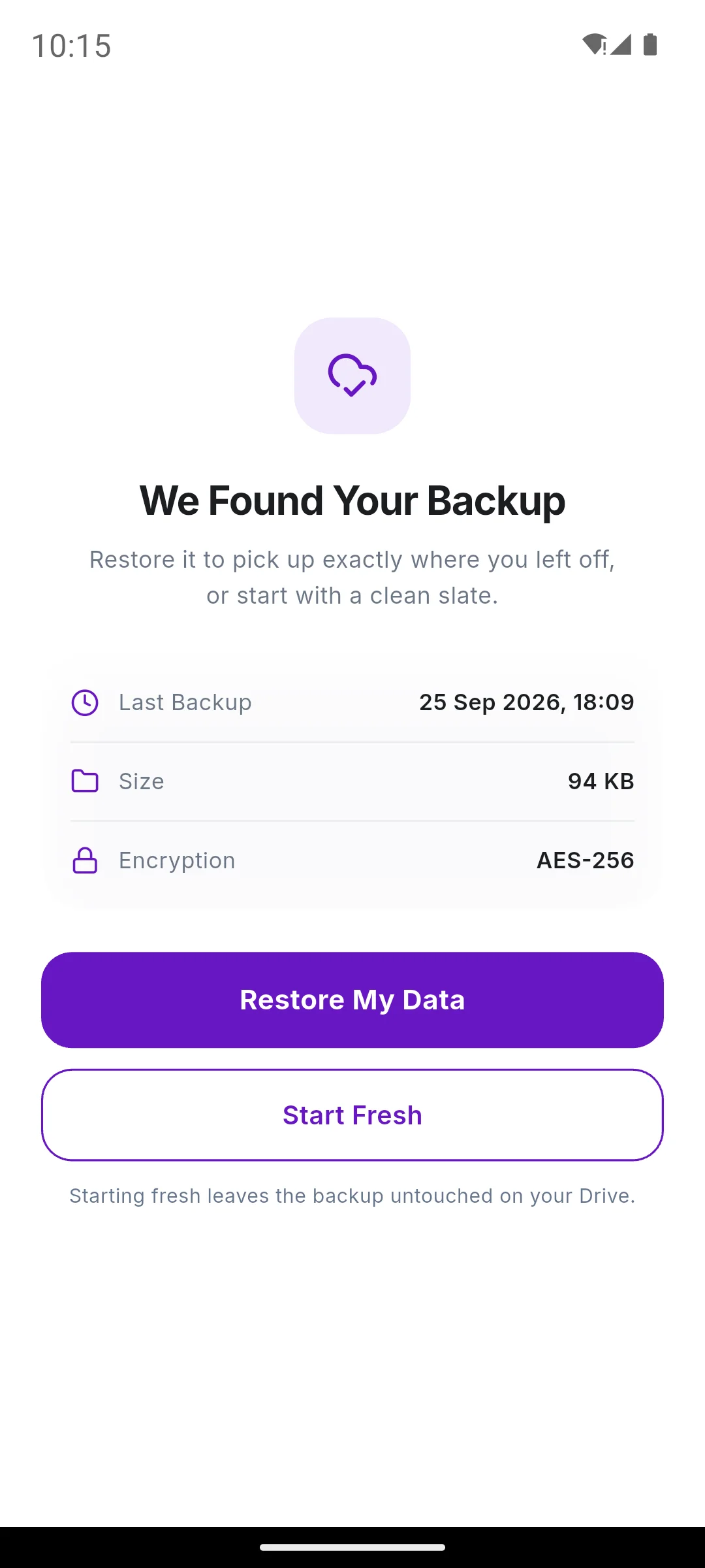 We Found Your Backup on a new phone